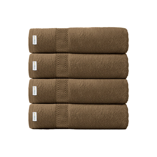 Cotton Bath Sheet 100x150 CM 4 Piece Set-Soft Feel, Quick Dry, Highly Absorbent Durable Towels - Cotton Home