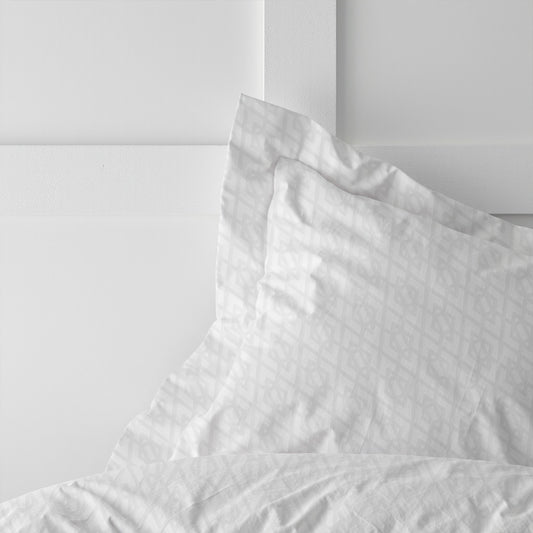 Egyptian Cotton Dobby 3PC Fitted Sheet 160X200+30CM Geometric