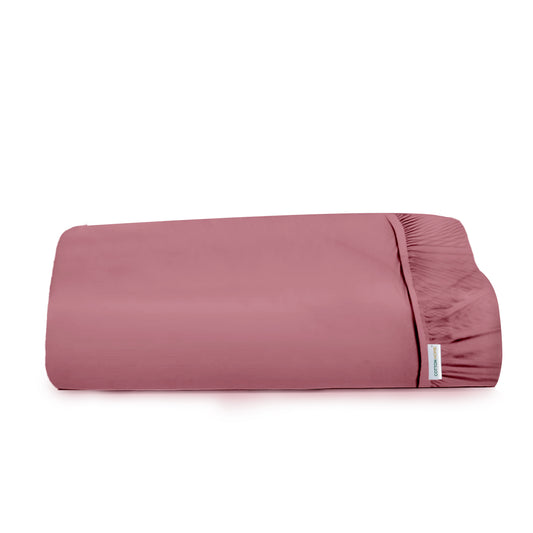 Super Soft Single Fitted sheet 90x200+20 CM Mauve with Deep Pockets - Cotton Home