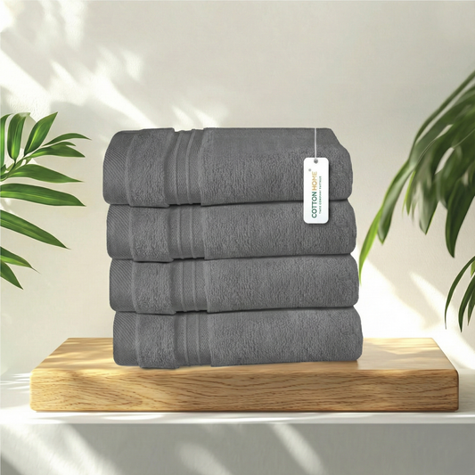 Cotton Face Towel 30x30 CM 4 Piece Set-Soft Feel, Quick Dry, Highly Absorbent Durable Towels