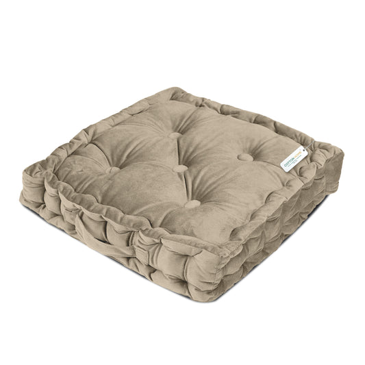 Serenity Velvet Multipurpose Seat Cushion 40x40cm Square Shape Seating - Cotton Home