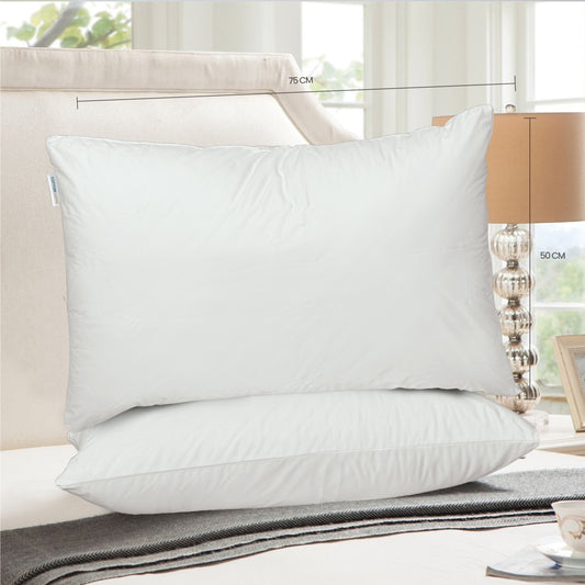 PU Laminated Waterproof Pillow Protector 50 X 75 CM - 2 Piece, White