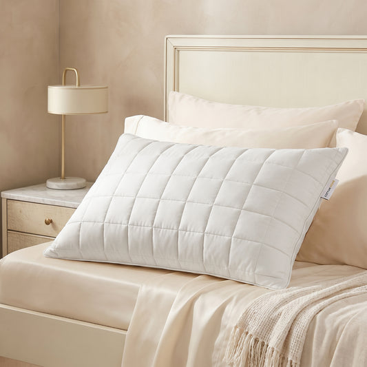 Sapphire Quilted Premium Cotton Pillow with Down Alternative filling 50x75 cm