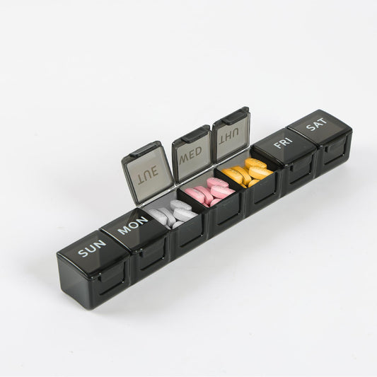 Extra Large Weekly Pill Organizer – 7-Day Pill Box with Oversized Compartments for Medicine, Vitamins, and Supplements