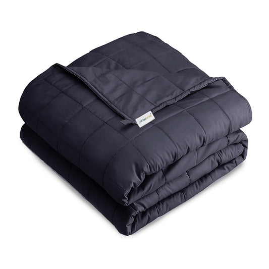 Premium Cotton Weighted Blanket with Glass Beed 6.8kg 150cm x 200cm Grey