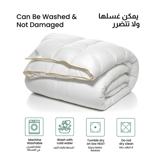 Royal Angular White Egyptian Cotton Duvet 160x220cm