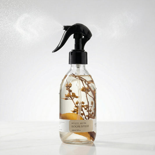 White Musk Home Fragrance – Dual-Use Air & Fabric Freshener (250ml)