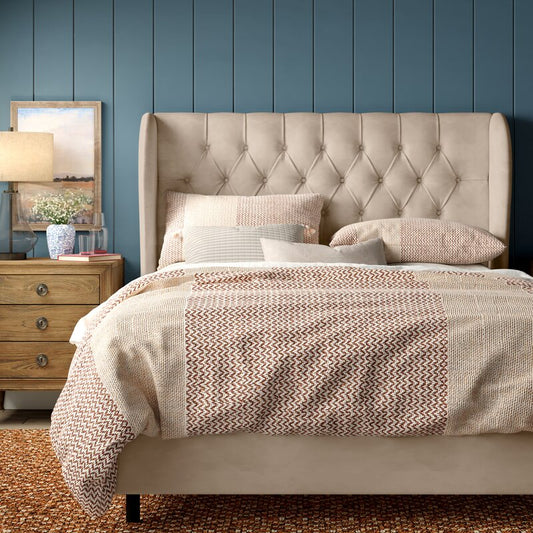 Larlack Queen Upholstered Low Profile Standard Bed - Cotton Home