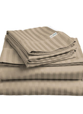 6 Piece Duvet Cover Set 220x240cm Supersoft Light Brown