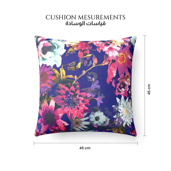 Cotton Decorative Throw Pillows Pack of 2 - 45x45 cm Square