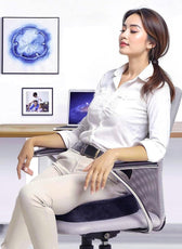 Spine Black Lumbar Support Memory Foam Cushion for Car Seats – 46x35x10cm