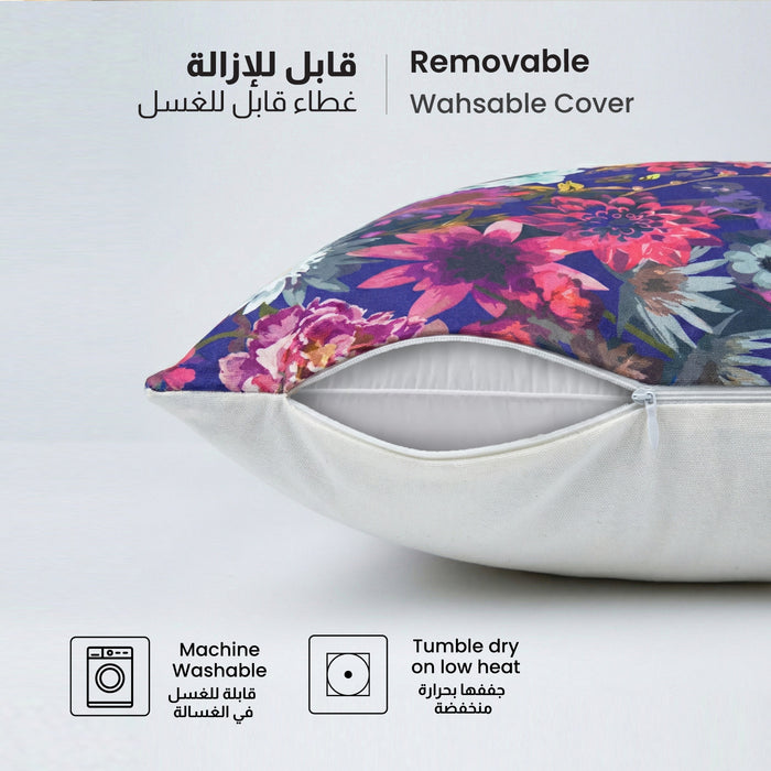 Cotton Decorative Throw Pillows Pack of 2 - 45x45 cm Square