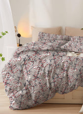 Duvet Cover 4 piece set Super King size High quality 240x260 duvet cover with Fitted sheet and pillow cases Midnight garden - Cotton Home