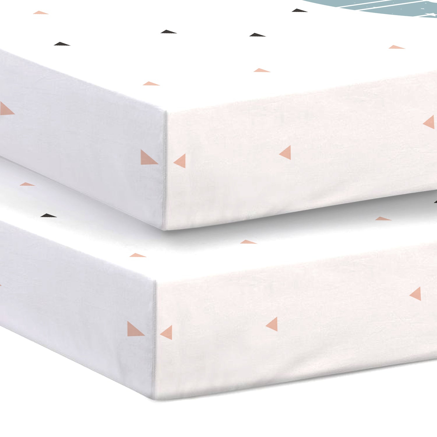 Premium Cotton 3-Piece Baby Crib Bedding Set (120x60 cm) Fitted Baby Mattress Sheets and Protector Dream Night