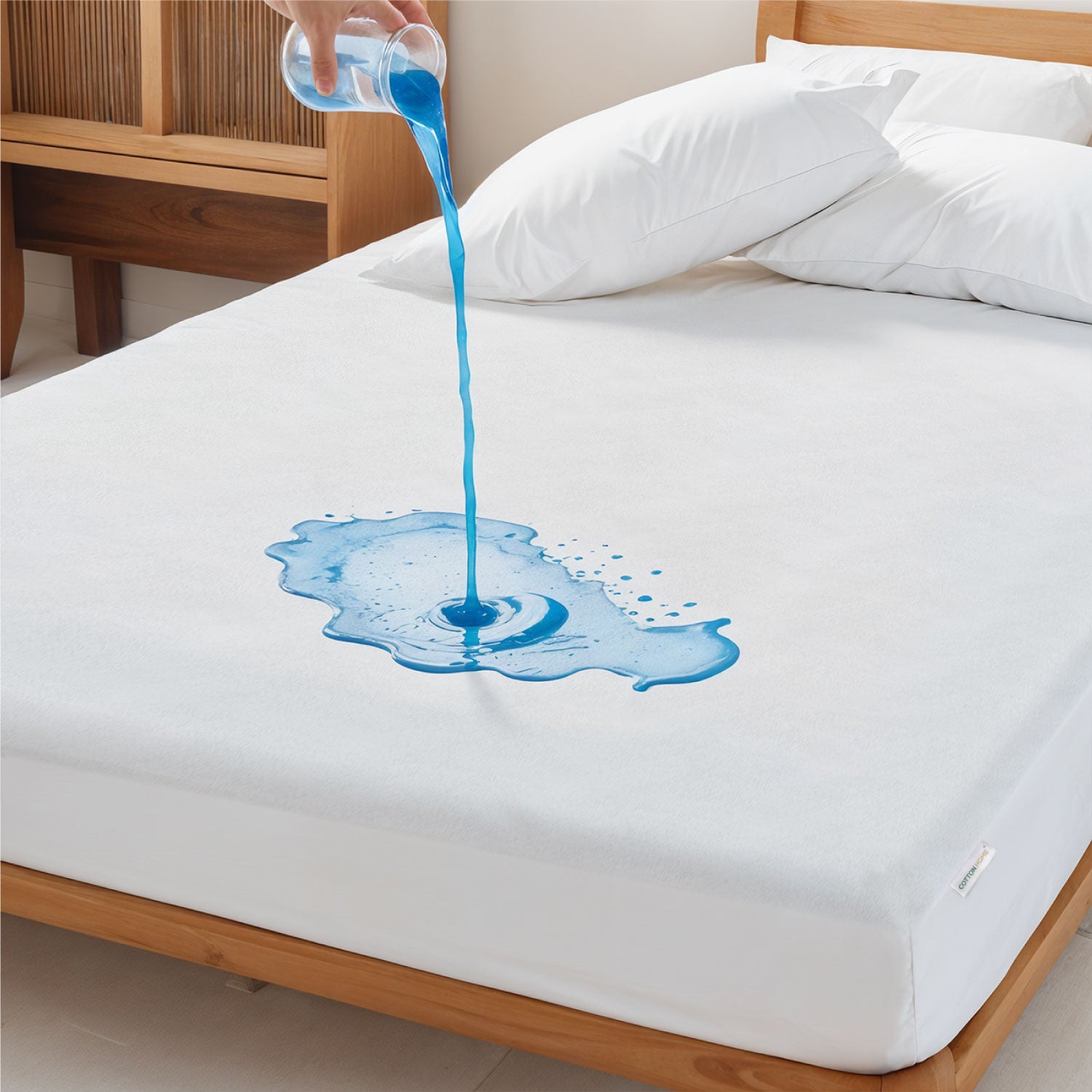 Terry Waterproof Mattress Protector 120x200+35cm with Deep Pocket