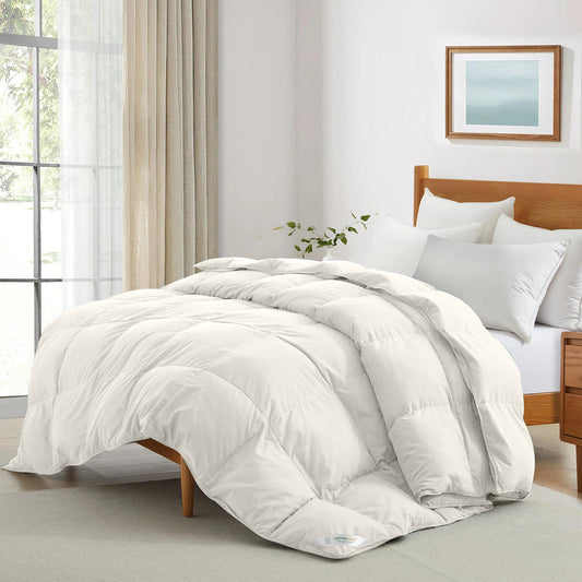 Premium Ivory All Season High quality Super Soft Comforter 1 Piece - Cotton Home