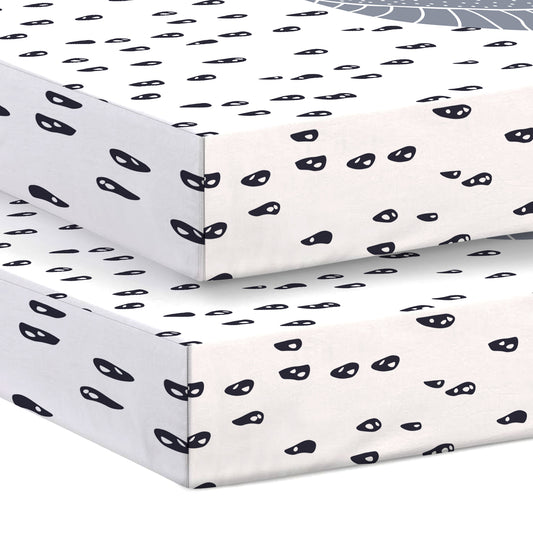 Premium Cotton 2PC Crib Sheets (120x60 cm) Soft, Breathable, Fitted Baby Mattress Sheets Shelly rains