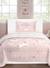 Premium Cotton 3PC Bedding Set Kids Comforter Set 135x220cm Unicorn