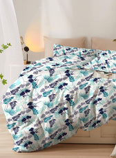 Duvet Cover 4 piece set Super King size High quality 240x260 duvet cover with Fitted sheet and pillow cases Forest - Cotton Home
