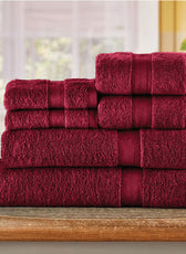 Cotton Towels 6 Piece Set-Soft Feel, Quick Dry, Highly Absorbent Durable Towels - Cotton Home