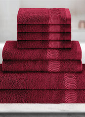Cotton 6 Piece Towel Set-Soft Feel, Quick Dry, Highly Absorbent Durable Towels - Cotton Home