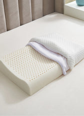 High Quality Standard Size 40x60 (9x11) Knitted Anti Snore Contour Cervical Neck Support Memory Foam Pillow with Washable White Cover - Cotton Home