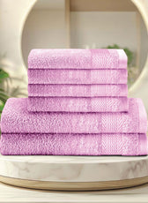 Cotton Face Towel and Hand Towel 6 Piece Set-Soft Feel, Quick Dry, Highly Absorbent Durable Towels - Cotton Home
