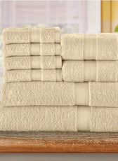 Cotton Towels 8 Piece Set-Soft Feel, Quick Dry, Highly Absorbent Durable Towels - Cotton Home