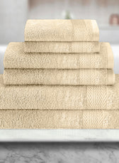 Cotton 6 Piece Towel Set-Soft Feel, Quick Dry, Highly Absorbent Durable Towels - Cotton Home