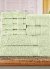 Cotton Towels 8 Piece Set-Soft Feel, Quick Dry, Highly Absorbent Durable Towels - Cotton Home