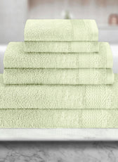 Cotton 6 Piece Towel Set-Soft Feel, Quick Dry, Highly Absorbent Durable Towels - Cotton Home