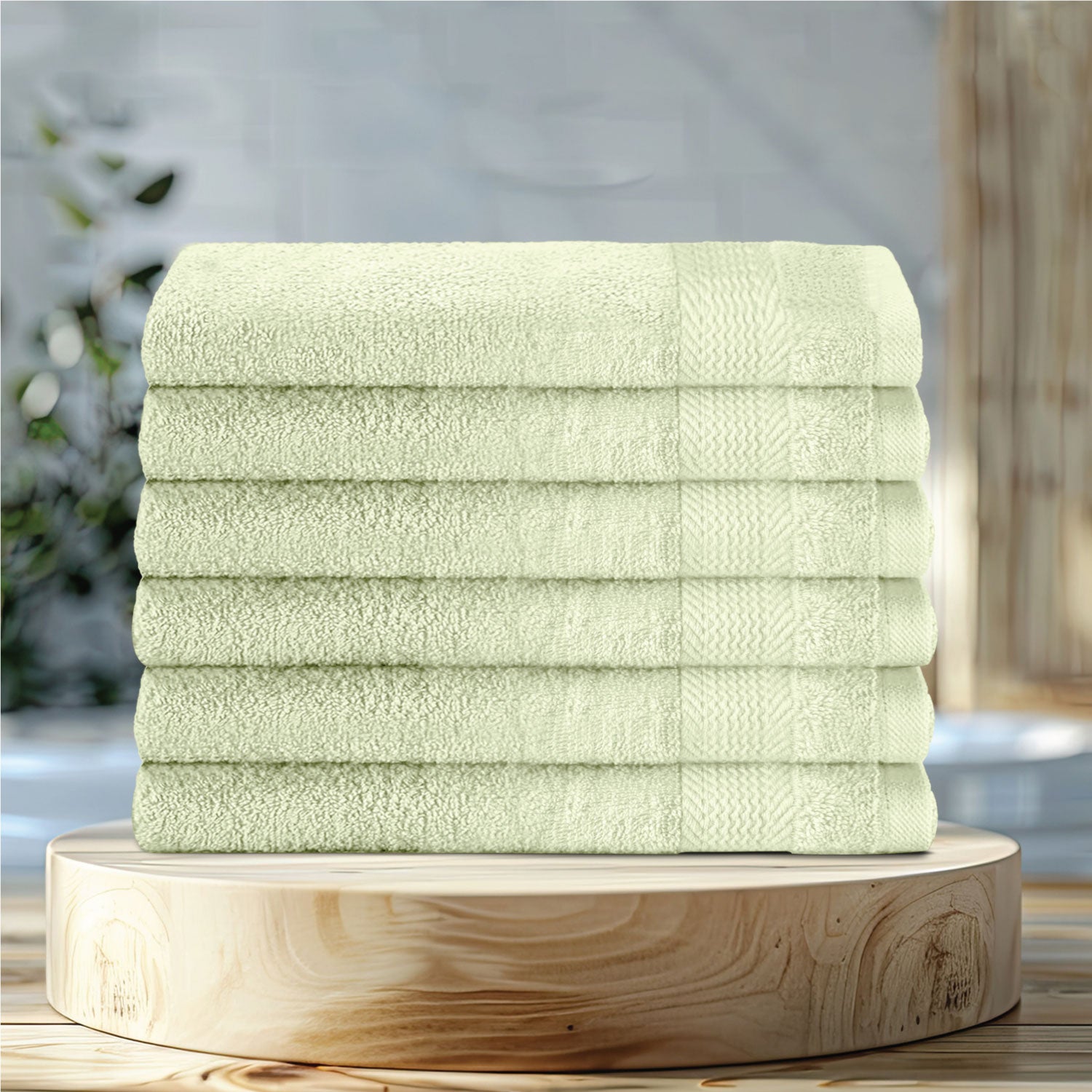 Cotton Hand Towel 50x100 CM 6 Piece Set-Soft Feel, Quick Dry, Highly Absorbent Durable Towels - Cotton Home