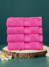 Cotton Face Towel Pack of 4 Soft Feel, Quick Dry, Highly Absorbent Durable Towels - Cotton Home