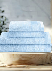 Cotton Face Towel and Hand Towel 4 Piece Set-Soft Feel, Quick Dry, Highly Absorbent Durable Towels - Cotton Home