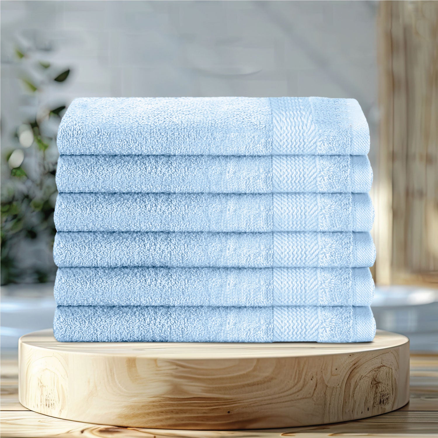 Cotton Hand Towel 50x100 CM 6 Piece Set-Soft Feel, Quick Dry, Highly Absorbent Durable Towels - Cotton Home