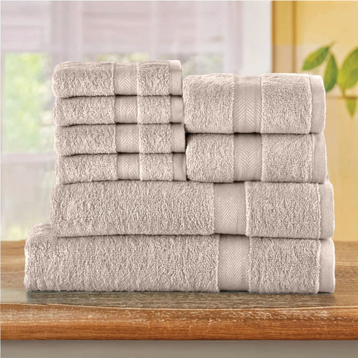 Cotton Towels 8 Piece Set-Soft Feel, Quick Dry, Highly Absorbent Durable Towels - Cotton Home
