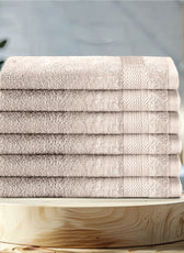 Cotton Hand Towel 50x100 CM 6 Piece Set-Soft Feel, Quick Dry, Highly Absorbent Durable Towels - Cotton Home