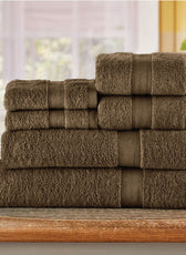 Cotton Towels 6 Piece Set-Soft Feel, Quick Dry, Highly Absorbent Durable Towels - Cotton Home