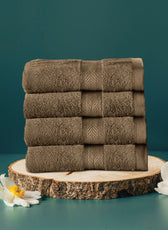 Cotton Face Towel Pack of 4 Soft Feel, Quick Dry, Highly Absorbent Durable Towels - Cotton Home