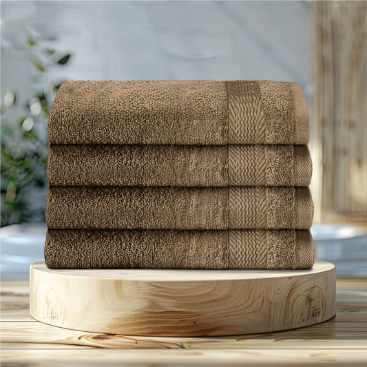 Cotton Hand Towel 50x100 CM 4 Piece Set-Soft Feel, Quick Dry, Highly Absorbent Durable Towels - Cotton Home