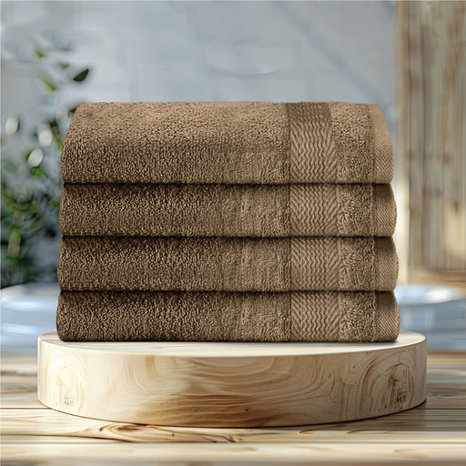 Cotton Hand Towel 50x100 CM 4 Piece Set-Soft Feel, Quick Dry, Highly Absorbent Durable Towels - Cotton Home