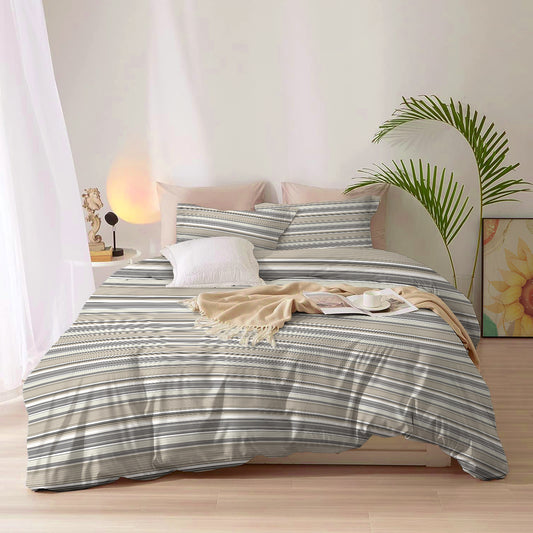 Duvet Cover 4 piece set Queen size High quality 220x240 duvet cover with Fitted sheet and pillow cases Fusion - Cotton Home