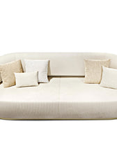 Nova 3-Seater Velvet Sofa in  – Luxurious Comfort, L230cm x W110cm x H86cm - Cotton Home