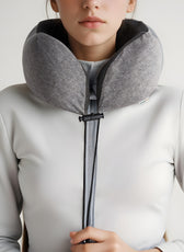 Travel Pillow Memory Foam Grey - Cotton Home