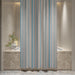 Shower Curtain Printed Fabric with Hooks 180x180 Cm - Prime Stripe - Cotton Home