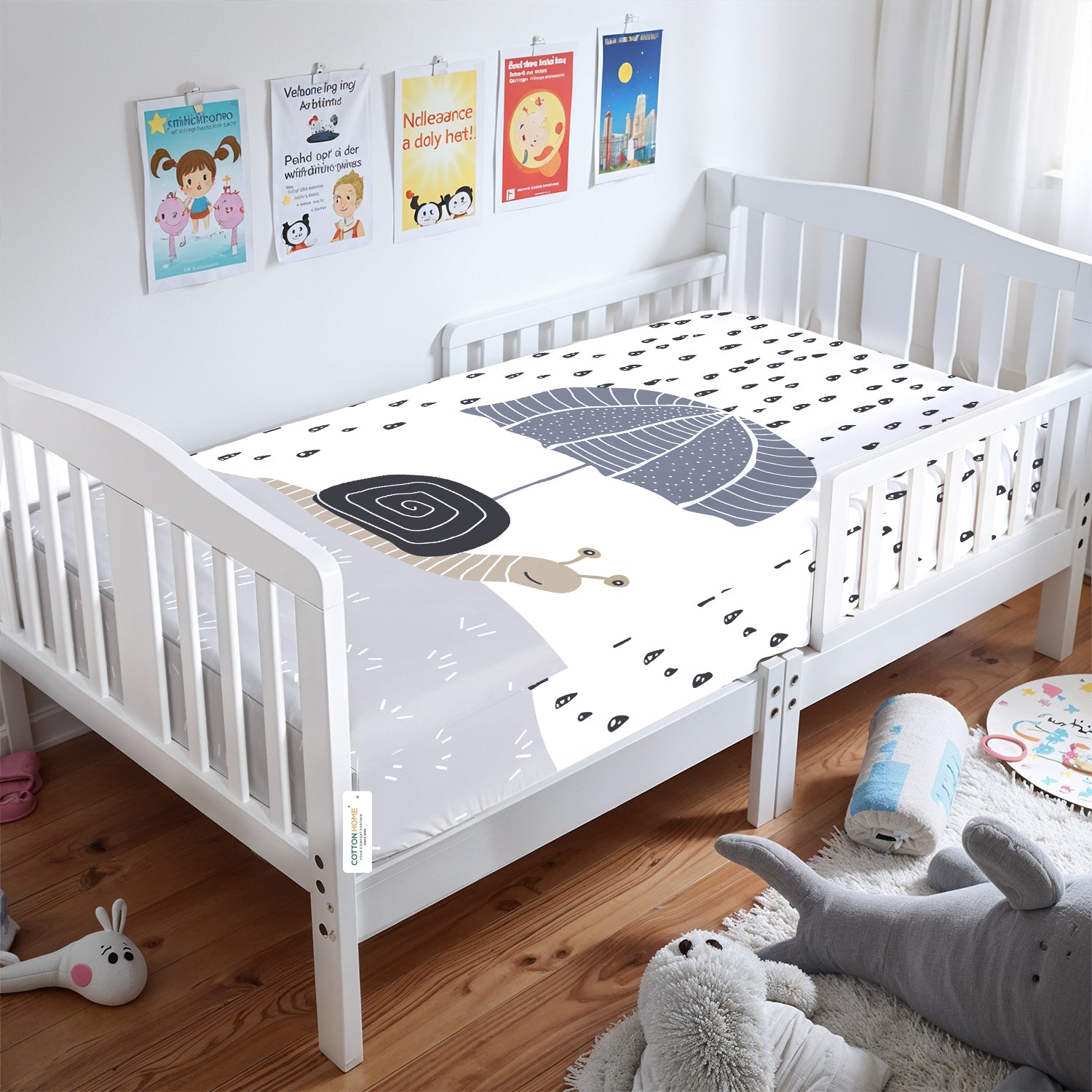 Premium Cotton 2PC Crib Sheets (120x60 cm) Soft, Breathable, Fitted Baby Mattress Sheets Shelly rains