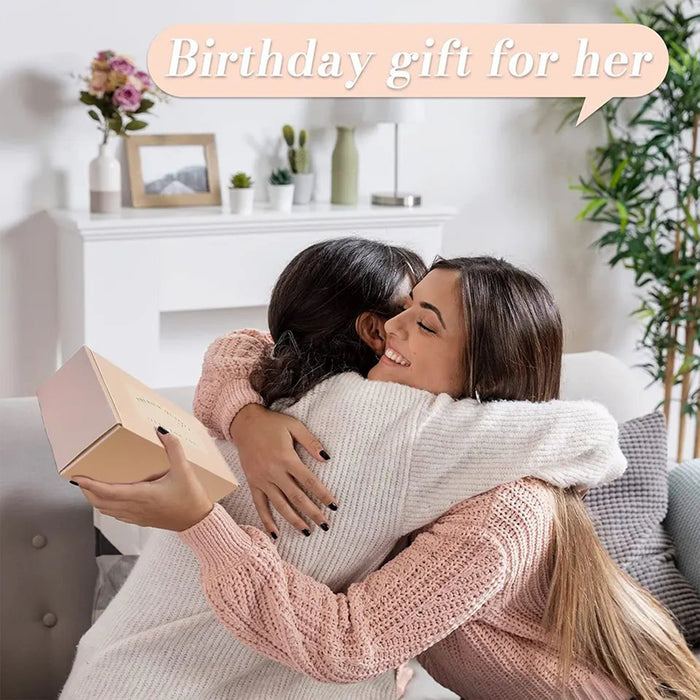 Bath Gift Box Set – Luxe Beige Spa Care Package with 8 Relaxing Self-Care Items for Women, Mom, Wife, Sister, Friends