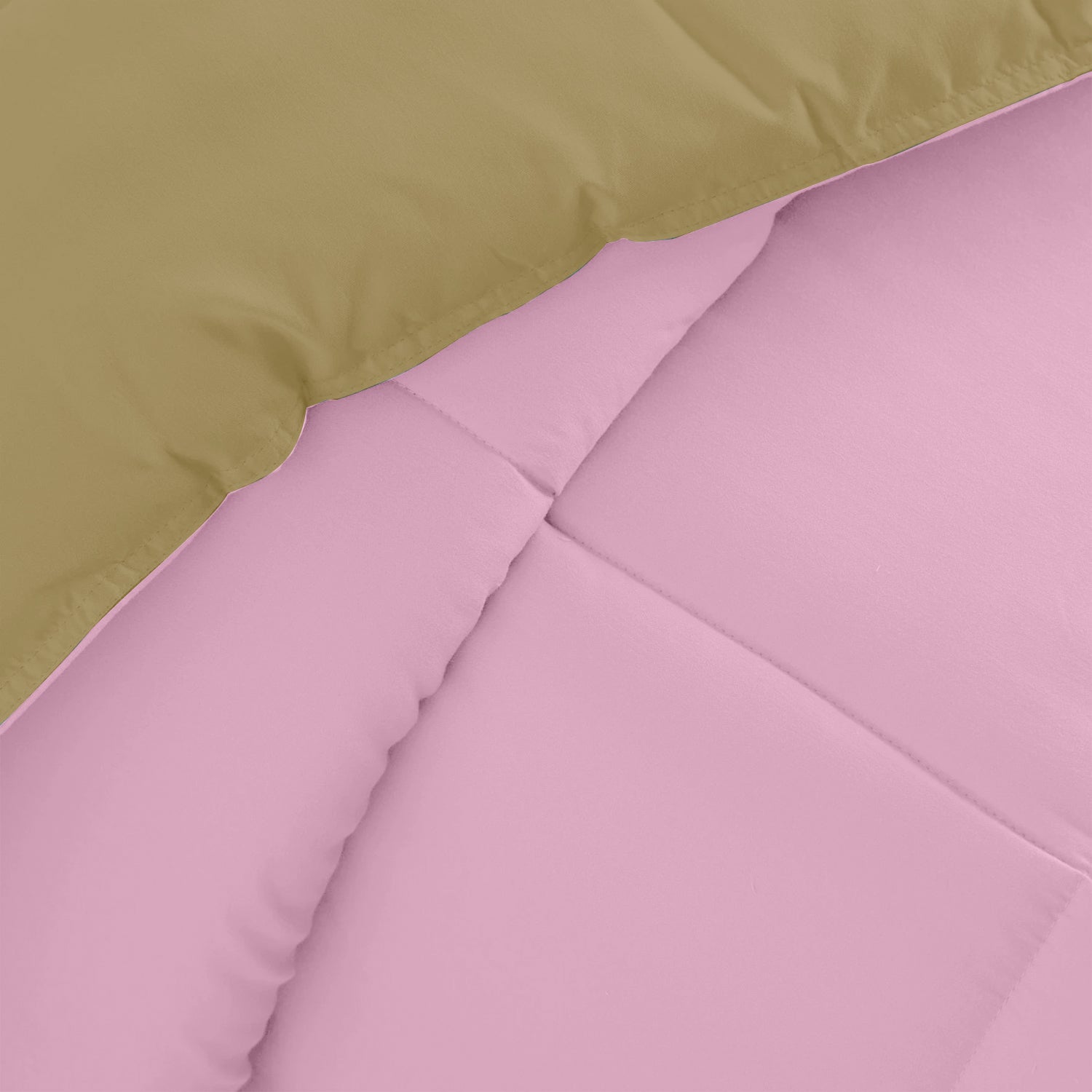 All Season Pink Super Soft Reversible Comforter Set 220x240cm