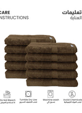 Cotton Bath Towel 70x140 CM 10 Piece Set-Soft Feel, Quick Dry, Highly Absorbent Durable Towels - Cotton Home