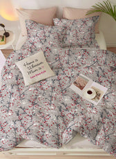 Duvet Cover 4 piece set Super King size High quality 240x260 duvet cover with Fitted sheet and pillow cases Midnight garden - Cotton Home